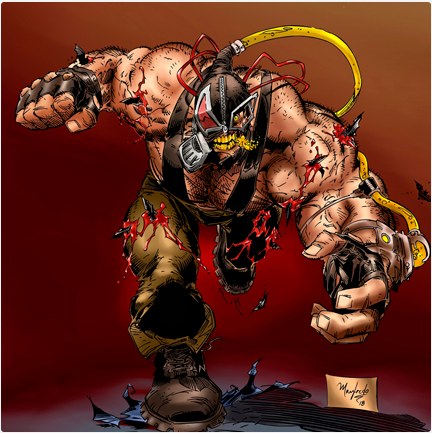 Ilustración digital de personaje musculoso